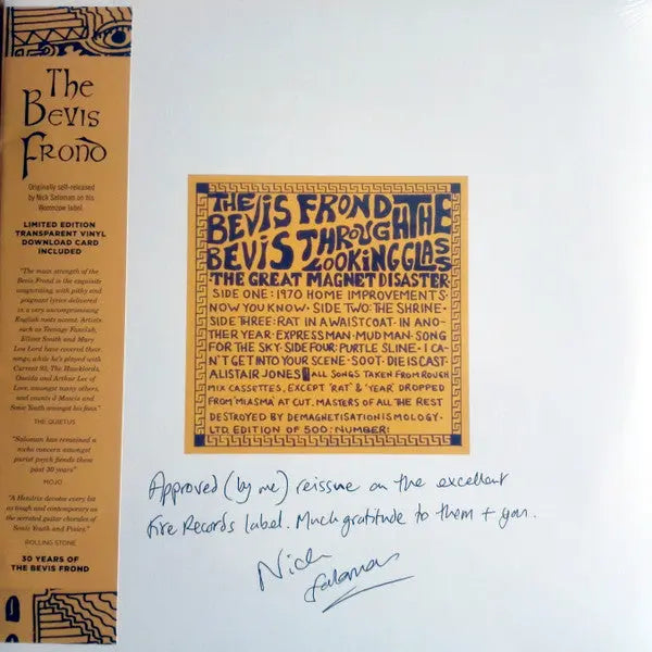 The Bevis Frond - Bevis Through The Looking Glass (The Great Magnet Disaster) [Black] Best Coast Music