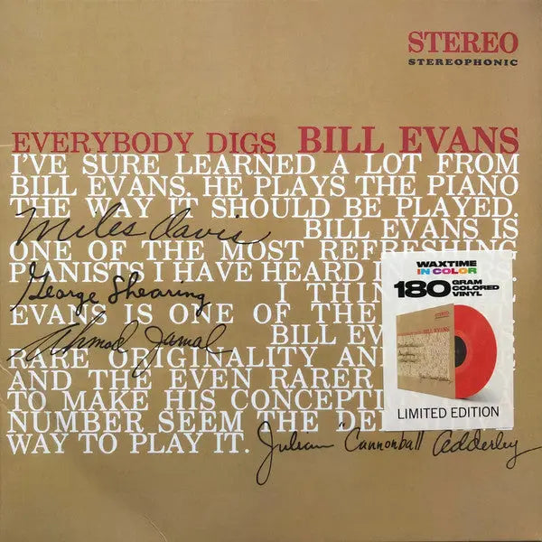 Bill Evans - Everybody Digs Bill Evans Best Coast Music