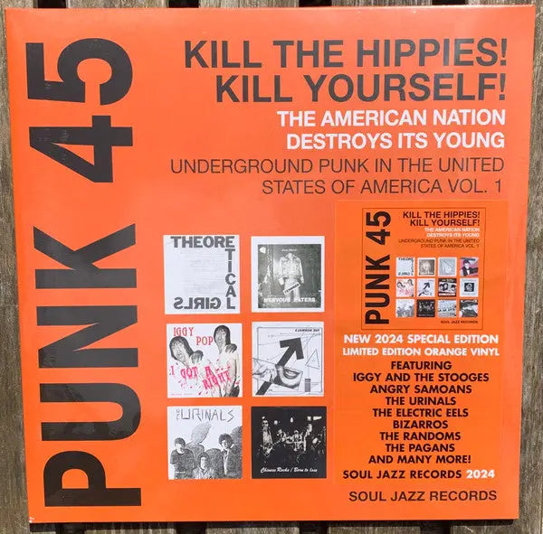 Various - Punk 45: Kill The Hippies! Kill Yourself! The American Nation Destroys Its Young (Underground Punk In The United States Of America, 1973-1980 Vol. 1) [Orange] Best Coast Music
