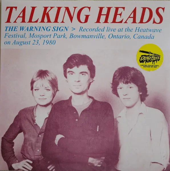 Talking Heads - The Warning Sign > Recorded Live At The Heatwave Festival, Mosport Park, Bowmanville, Ontario, Canada On August 23, 1980 [Blue] Best Coast Music